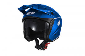 Casco Trial UFO Jet Sheratan blu - HE13002