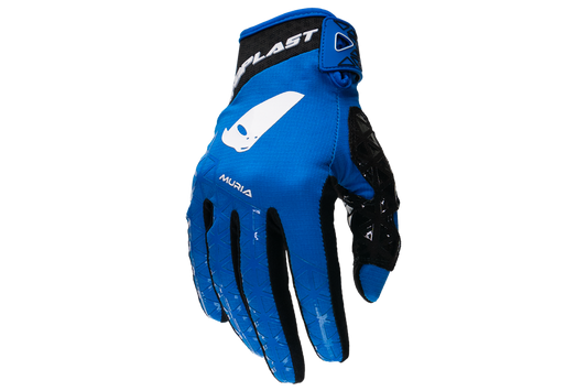 Guanto motocross UFO Muria blu e bianco