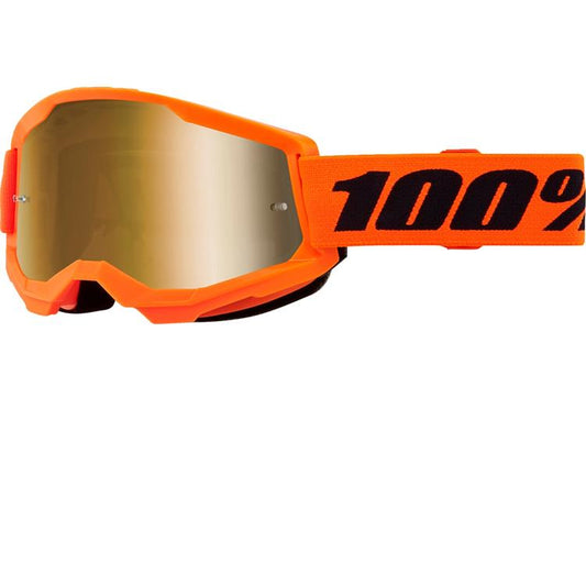 Maschera 100% Strata 2 Arancione Fluo - Lente a specchio